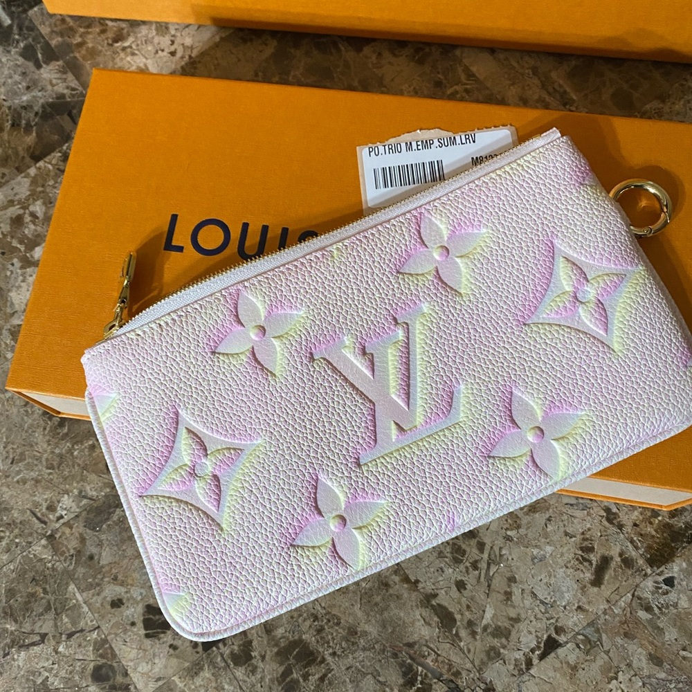 Pochette stardust from trio large pouch bag unicorn wristlet